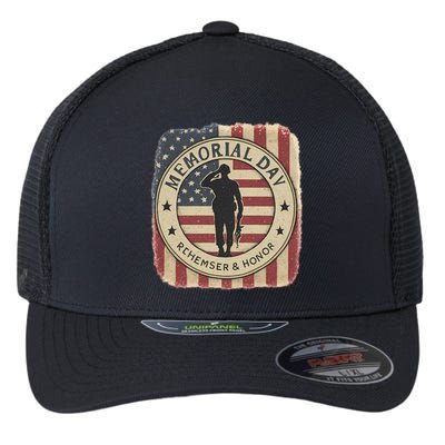 Memorial Day Tribute Flexfit Unipanel Trucker Cap