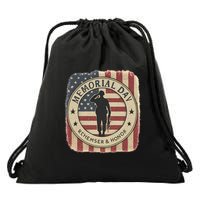 Memorial Day Tribute Drawstring Bag