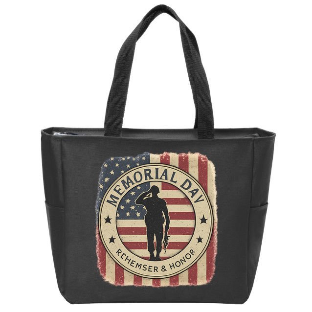 Memorial Day Tribute Zip Tote Bag