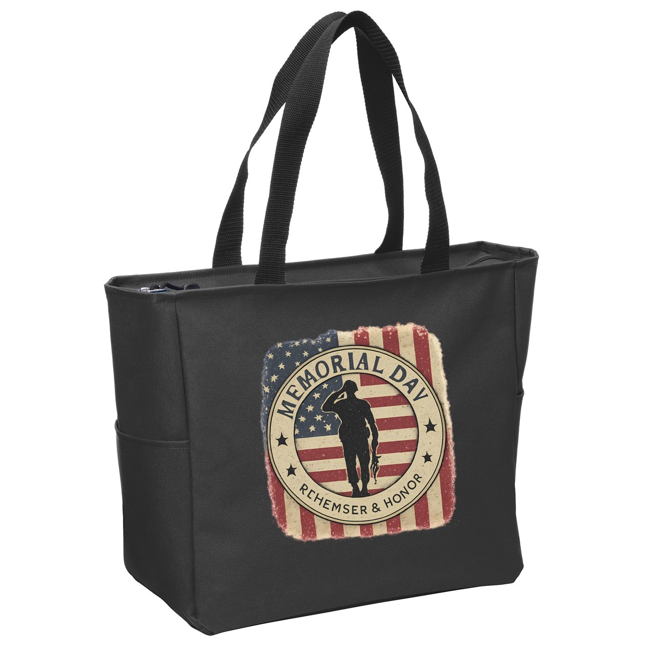 Memorial Day Tribute Zip Tote Bag