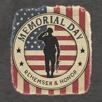 Memorial Day Tribute Vector Backpack