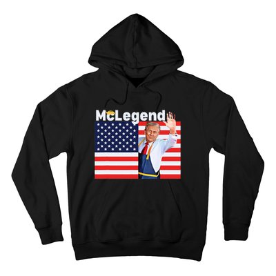 Mclegend Donald Trump Fast Food Worker French Fries Usa Flag Hoodie