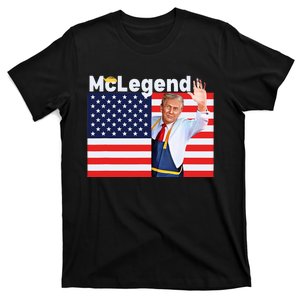 Mclegend Donald Trump Fast Food Worker French Fries Usa Flag T-Shirt