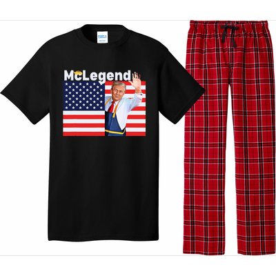 Mclegend Donald Trump Fast Food Worker French Fries Usa Flag Pajama Set