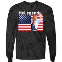 Mclegend Donald Trump Fast Food Worker French Fries Usa Flag Tie-Dye Long Sleeve Shirt