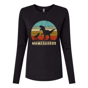 Mama Dinosaur T Rex Mamasaurus Matching Family Christmas Great Gift Womens Cotton Relaxed Long Sleeve T-Shirt