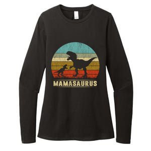 Mama Dinosaur T Rex Mamasaurus Matching Family Christmas Great Gift Womens CVC Long Sleeve Shirt