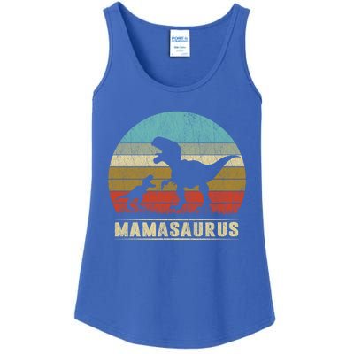 Mama Dinosaur T Rex Mamasaurus Matching Family Christmas Great Gift Ladies Essential Tank