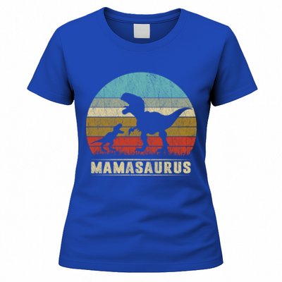 Mama Dinosaur T Rex Mamasaurus Matching Family Christmas Great Gift Women's T-Shirt