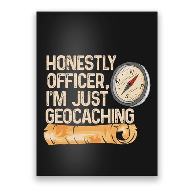 Metal Detecting T For Geocacher Detectorist Geocaching Poster