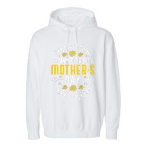 Mother's Day T For Best Mom Garment-Dyed Fleece Hoodie