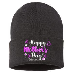 Mother's Day T For Best Mom Sustainable Knit Beanie