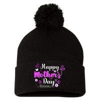 Mother's Day T For Best Mom Pom Pom 12in Knit Beanie