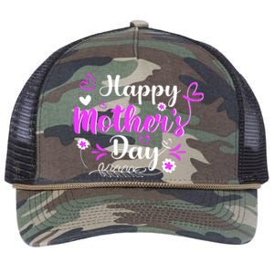 Mother's Day T For Best Mom Retro Rope Trucker Hat Cap