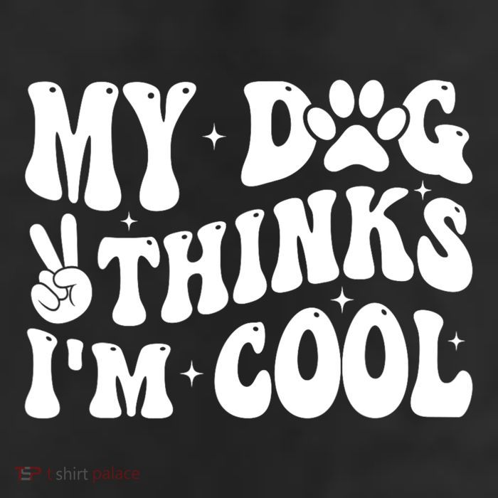 My Dog Thinks I’M Cool Funny Adult Drive Performance Visor