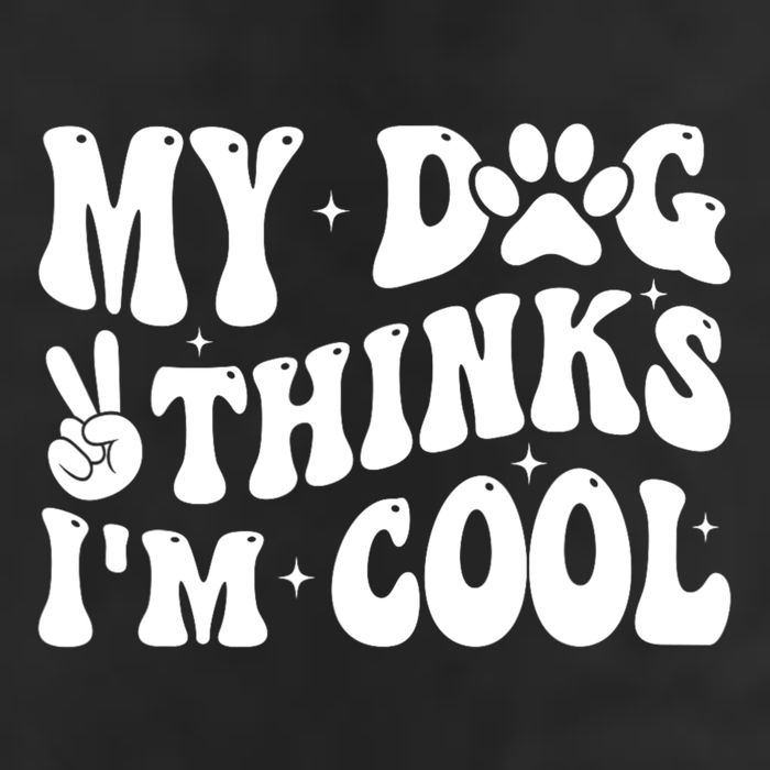 My Dog Thinks I’M Cool Funny Golf Towel
