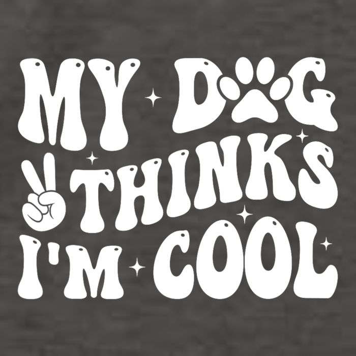 My Dog Thinks I’M Cool Funny Vector Backpack