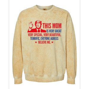 MotherS Day Trump Funny Quotes Election 2024 Colorblast Crewneck Sweatshirt