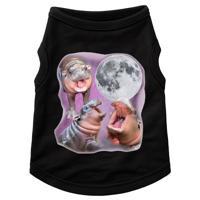 Moo Deng Three Moo Deng Moon Funny Hippo Doggie Tank
