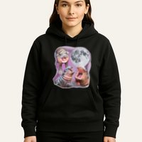 Moo Deng Three Moo Deng Moon Funny Hippo Hoodie