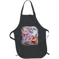 Moo Deng Three Moo Deng Moon Funny Hippo Apron