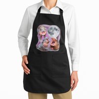 Moo Deng Three Moo Deng Moon Funny Hippo Apron