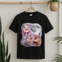 Moo Deng Three Moo Deng Moon Funny Hippo T-Shirt