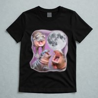 Moo Deng Three Moo Deng Moon Funny Hippo T-Shirt