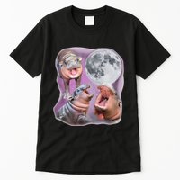 Moo Deng Three Moo Deng Moon Funny Hippo Tall T-Shirt