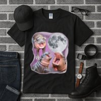 Moo Deng Three Moo Deng Moon Funny Hippo Tall T-Shirt
