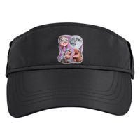 Moo Deng Three Moo Deng Moon Funny Hippo Adult Drive Performance Visor