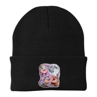 Moo Deng Three Moo Deng Moon Funny Hippo Beanie