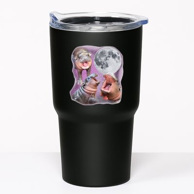 Moo Deng Three Moo Deng Moon Funny Hippo Tumbler