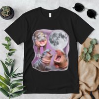 Moo Deng Three Moo Deng Moon Funny Hippo Premium T-Shirt
