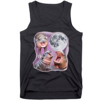 Moo Deng Three Moo Deng Moon Funny Hippo Tank Top