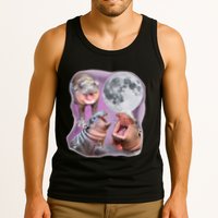 Moo Deng Three Moo Deng Moon Funny Hippo Tank Top
