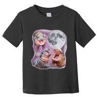 Moo Deng Three Moo Deng Moon Funny Hippo Toddler T-Shirt