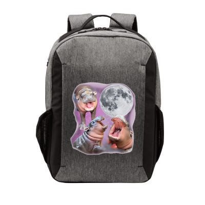 Moo Deng Three Moo Deng Moon Funny Hippo Vector Backpack