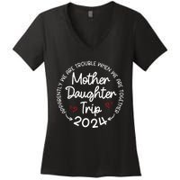 Mother Daughter Trip 2024 Mothers Day Women's V-Neck T-Shirt