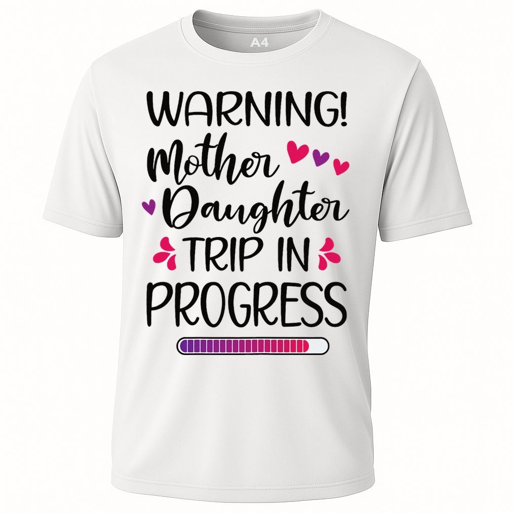 Mother Daughter Trip In Progress Vacation Family Travel Cooling Performance Crew T-Shirt