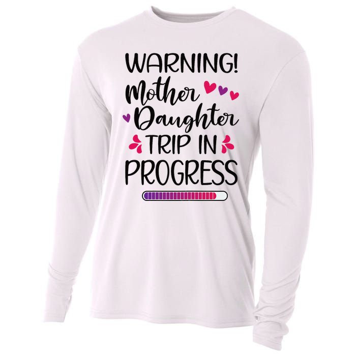 Mother Daughter Trip In Progress Vacation Family Travel Cooling Performance Long Sleeve Crew