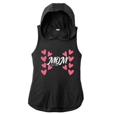 Mother's Day To Mom And Sister I Love You Mama Funny Gift Ladies PosiCharge Tri-Blend Wicking Draft Hoodie Tank