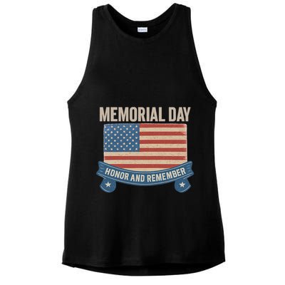 Memorial Day Tribute Ladies PosiCharge Tri-Blend Wicking Tank