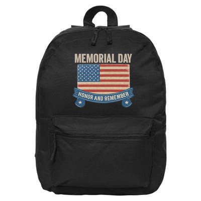 Memorial Day Tribute 16 in Basic Backpack