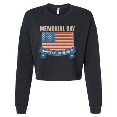 Memorial Day Tribute Cropped Pullover Crew