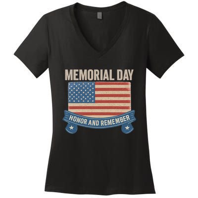 Memorial Day Tribute Women's V-Neck T-Shirt