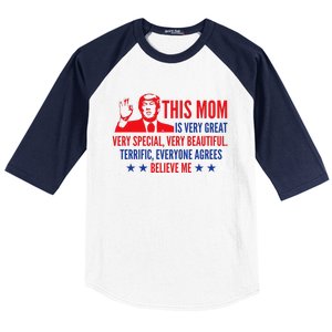 MotherS Day Trump Funny Quotes Election 2024 Baseball Sleeve Shirt