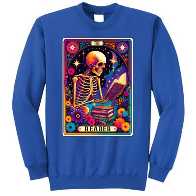 MotherS Day Teacher The Reader Tarot Card Skeleton Gift Sweatshirt