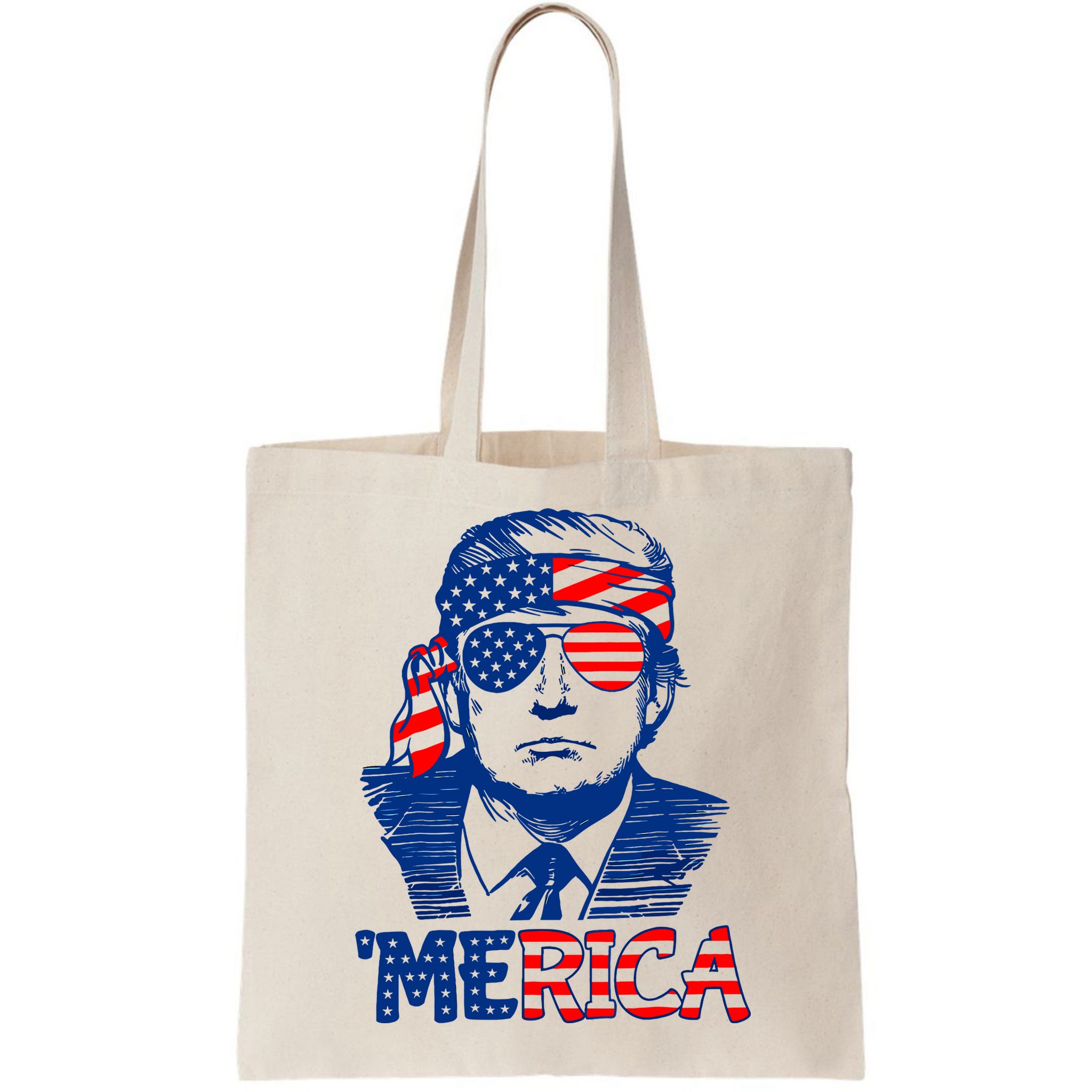 Merica Donald Trump 4th Of July Patristic American Flag Bag
