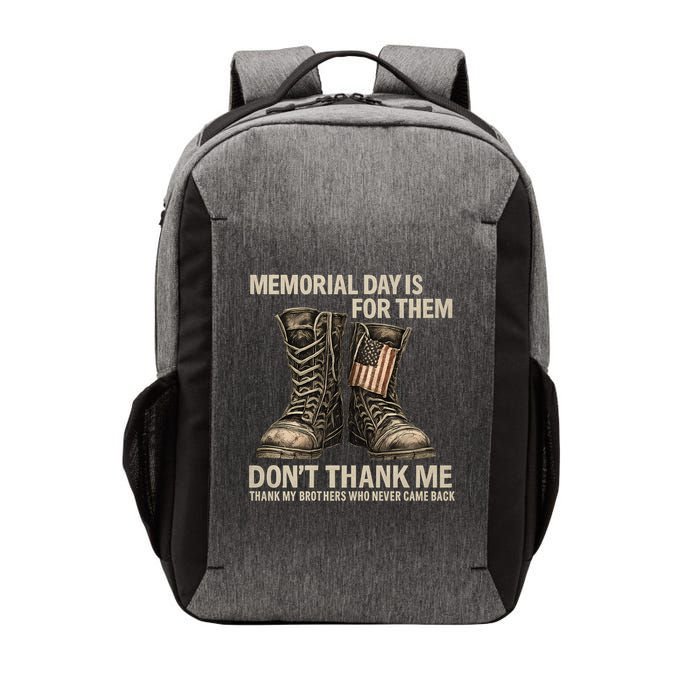 Memorial Day Tribute Vector Backpack